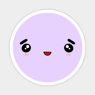 Cute Kawaii Happy Anime Facial Expression Magnet